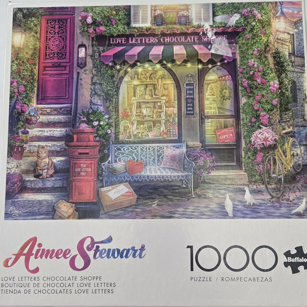 Aimee Stewart-"Love Letters Chocolate Shoppe"-1000 Piece Jigsaw Buffalo Games
